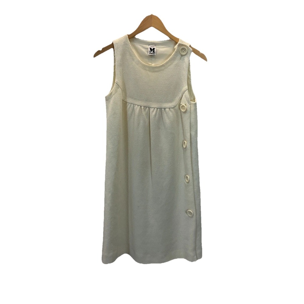 Missoni Dress Waffle‎ texture Side Button Shift Italian 42/US 6 Beautiful fancy
